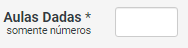 1. Total de aulas
